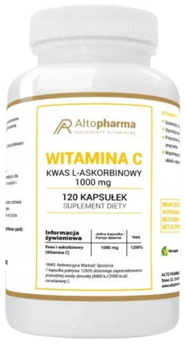 Witamina C 1000mg 120 kapsułek, AltoPharma
