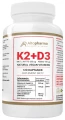 WITAMINA K2 VitaMK7 200μg + D3 4000IU PREBIOTYK VEGAŃSKA 120 kapsułek vege, AltoPharma