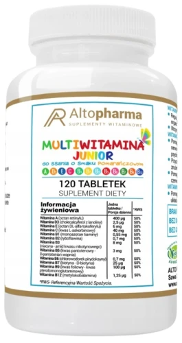 MULTI WITAMINA JUNIOR DO SSANIA 120 tabletek, AltoPharma
