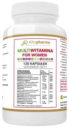 MULTI WITAMINA DLA KOBIET 120 kapsułek, AltoPharma