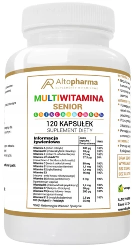 MULTI WITAMINA SENIOR 120 kapsułek, AltoPharma