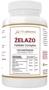 Żelazo Kompleks 120 kapsułek, AltoPharma