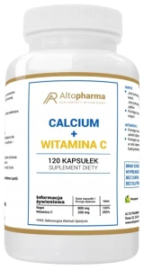 Calcium 400mg + Witamina C 120 kapsułek, AltoPharma