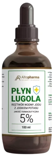 Płyn Lugola 5% Roztwór Wodny Jodu z Jodkiem potasu, AltoPharma