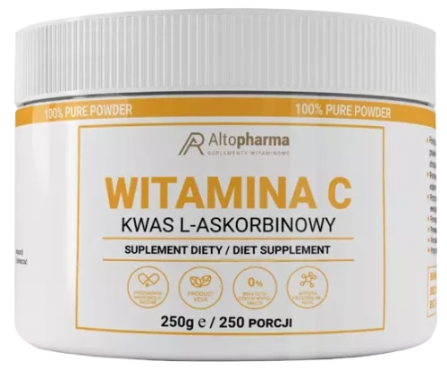 Witamina C w proszku 100% Kwas L-askorbinowy 250g, AltoPharma