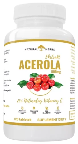 Acerola Forte 500mg 120 tabletek, AltoPharma