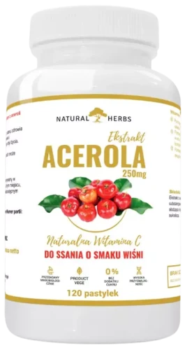 Acerola 250 mg 120 pastylek do ssania, AltoPharma