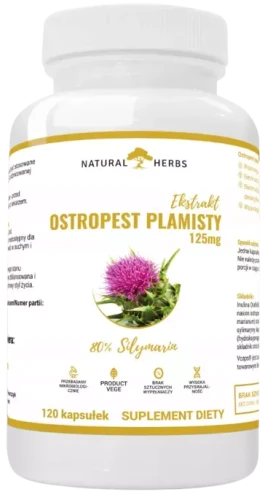 Ostropest Plamisty Ekstrakt 80% Sylimaryny 120 kapsułek, AltoPharma