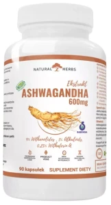 Ashwagandha Ekstrakt 600mg 9% Witanolidów Żeń Szeń Indyjski 90 KAPSUŁEK Produkt Wege, AltoPharma