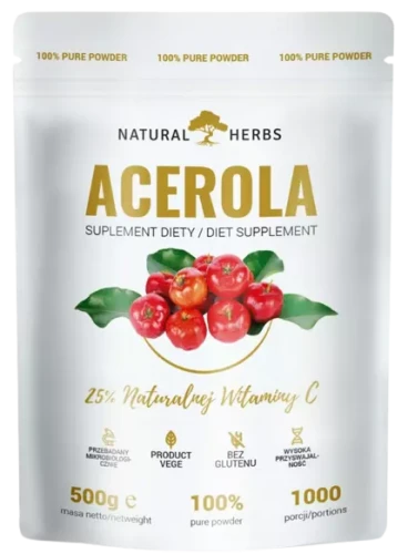 Acerola Naturalna Witamina C 100% 500g, AltoPharma