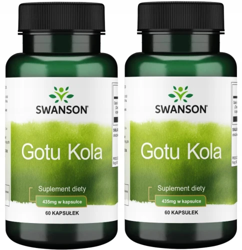 Zestaw 2x Gotu Kola 435mg 60kaps, Swanson