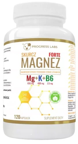 Magnez Skurcz Forte 120 kapsułek, Progress Labs