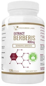 Berberis Ekstrakt 5:1 400mg 120 kapsułek, Progress Labs