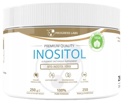 Inozytol 250g proszek, Progress Labs