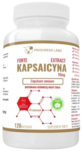 Kapsaicyna 10 mg 120 kapsułek, Progress Labs