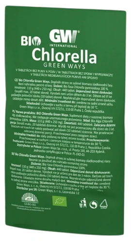 BIO CHLORELLA tabletki 330g, Green Ways - 1 saszetka