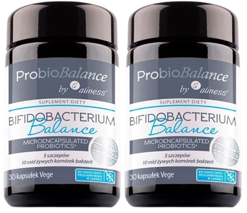 Zestaw 2x ProbioBALANCE, Bifidobacterium Balance 10 mld. x 30 vege caps. Aliness