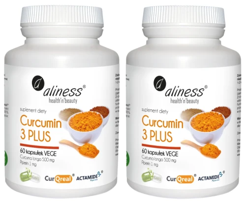 Zestaw 2x Curcumin C3 Kurkumina i Piperyna Aliness