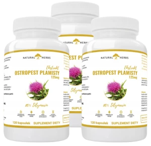 Zestaw 3x Ostropest Plamisty Ekstrakt 80% Sylimaryny 120 kapsułek, AltoPharma
