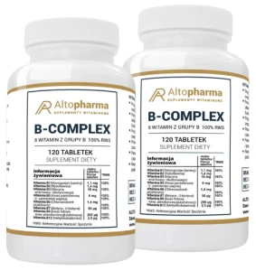 Zestaw 2x Witamina B Complex 100% RWS 120 tabletek, AltoPharma