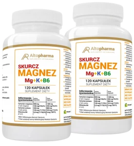 Zestaw 2x AltoPharma Magnez Skurcz Forte 120 kapsułek - Układ Nerwowy Mięśnie Zmęczenie