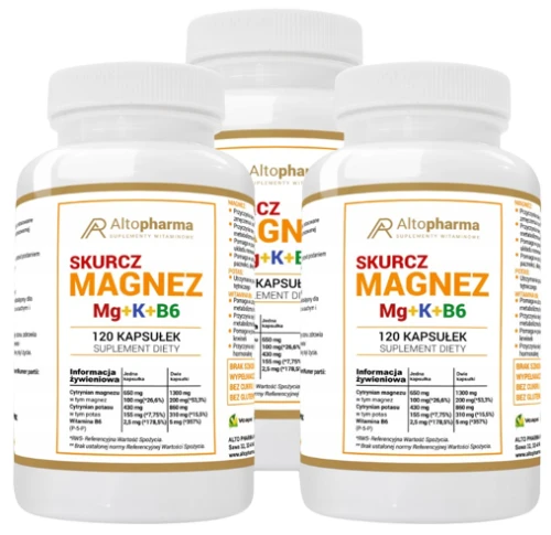 Zestaw 3x Magnez Skurcz Forte 120 kapsułek, AltoPharma