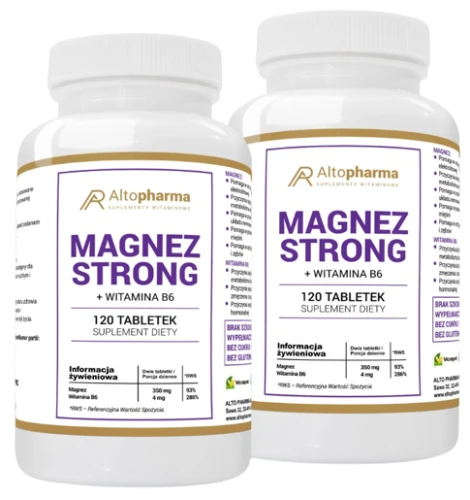 Zestaw 2x MAGNEZ STRONG 120 tabletek, AltoPharma