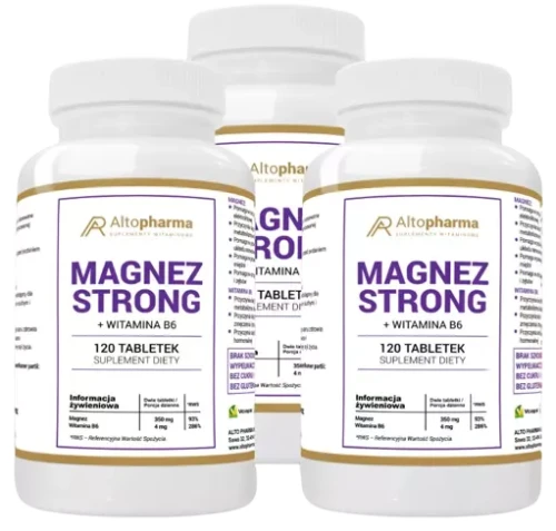 Zestaw 3x MAGNEZ STRONG 120 tabletek, AltoPharma