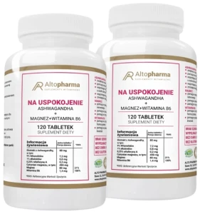 Zestaw 2x AltoPharma Na Uspokojenie 120 tabletek - Wyciszenie Spokój Układ Nerwowy
