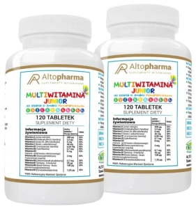 Zestaw 2x MULTI WITAMINA JUNIOR DO SSANIA 120 tabletek, AltoPharma