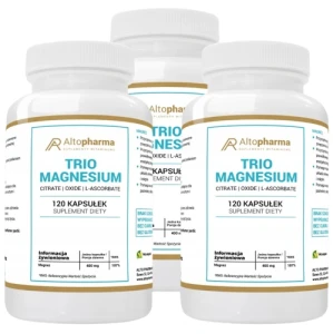 Zestaw 3x TRIO MAGNESIUM COMPLEX 400mg 120 kapsułek, AltoPharma