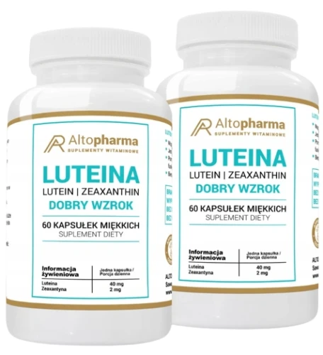 Zestaw 2x Luteina 40mg 60 kapsułek miękkich, AltoPharma