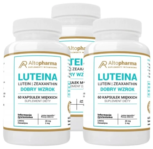 Zestaw 3x Luteina 40mg 60 kapsułek miękkich, AltoPharma