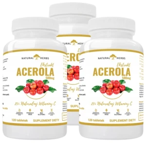 Zestaw 3x Acerola Forte 500mg 120 tabletek, AltoPharma