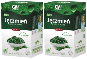 Zestaw 2x Green Ways BIO JĘCZMIEŃ Tabletki 210g - Oczyszczenie Detoksykacja Regeneracja