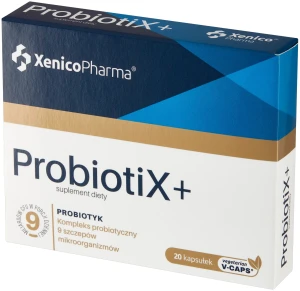 Xenico ProbiotiX+ 20 kapsułek Vcaps® - Mikroflora Jelitowa Układ Pokarmowy