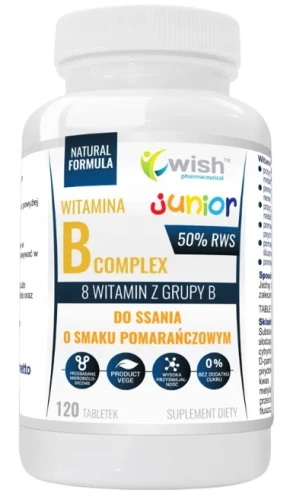B Complex 50% RWS 120 tabletek do ssania, Wish.webp