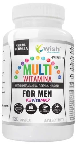 Multi Witamina dla Mężczyzn 120 kapsułek, Wish.webp