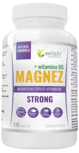Wish Magnez Strong 120 tabletek - Układ Nerwowy Odporność Kości Mięśnie