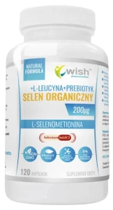 Selen organiczny 200µg 120 kapsułek, Wish