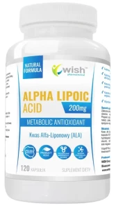 Kwas Alfa Liponowy (ALA) 200mg 120 kapsułek, Wish