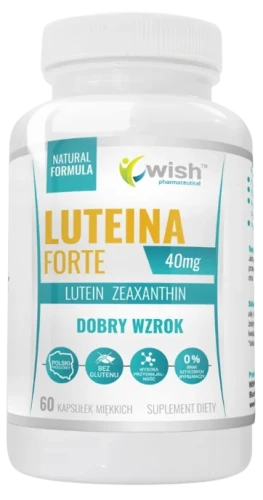 Luteina 40mg 60 kapsułek miękkich, Wish.webp
