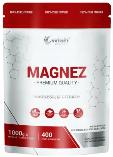 Magnez w proszku Cytrynian magnezu 1000g, Wish.webp