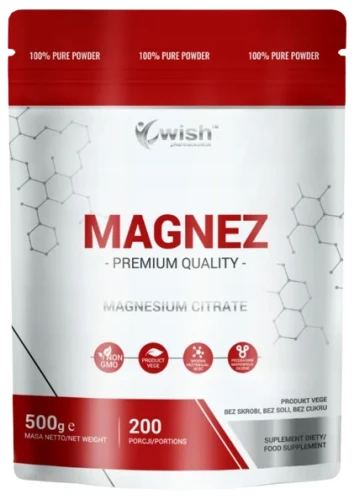 Magnez w proszku Cytrynian magnezu 500g, Wish.webp