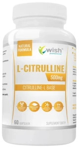 Wish L-cytrulina 60 kapsułek - Mięśnie Wydolność Zakwasy Trening