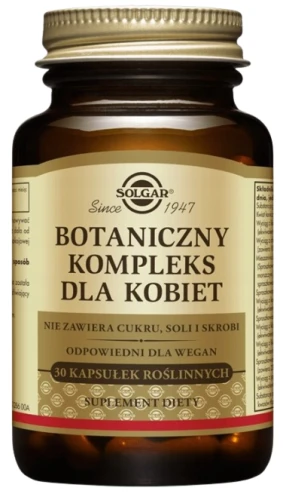 Botaniczny kompleks dla kobiet 30 kapsułek, Solgar