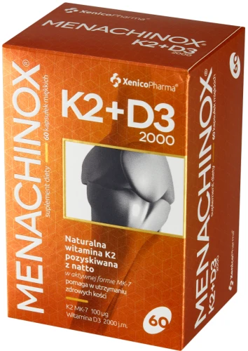 Menachinox® K2+D3 2000, 60 kaps. softgel, Xenico