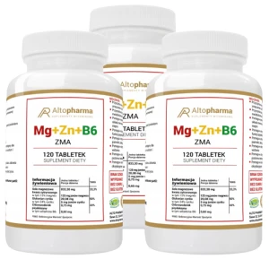 Zestaw 3x Mg+Zn+B6 120 tabletek, AltoPharma