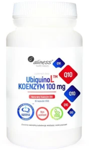 Aliness UbiquinoL KANEKA Naturalny KOENZYM 100mg 60 kapsułek VEGE - Układ Krążenia i Serce