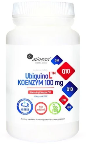 UbiquinoL KANEKA Naturalny KOENZYM 100mg x 60 Vege caps. Aliness
